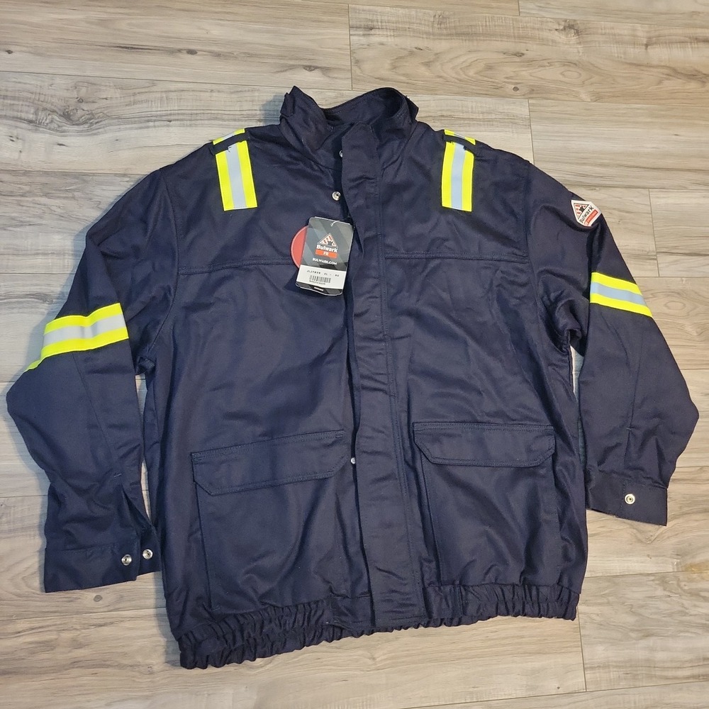 Bulwark FR Men's Reflective Jacket Flame Resistant Work Wear Size XL NEW!